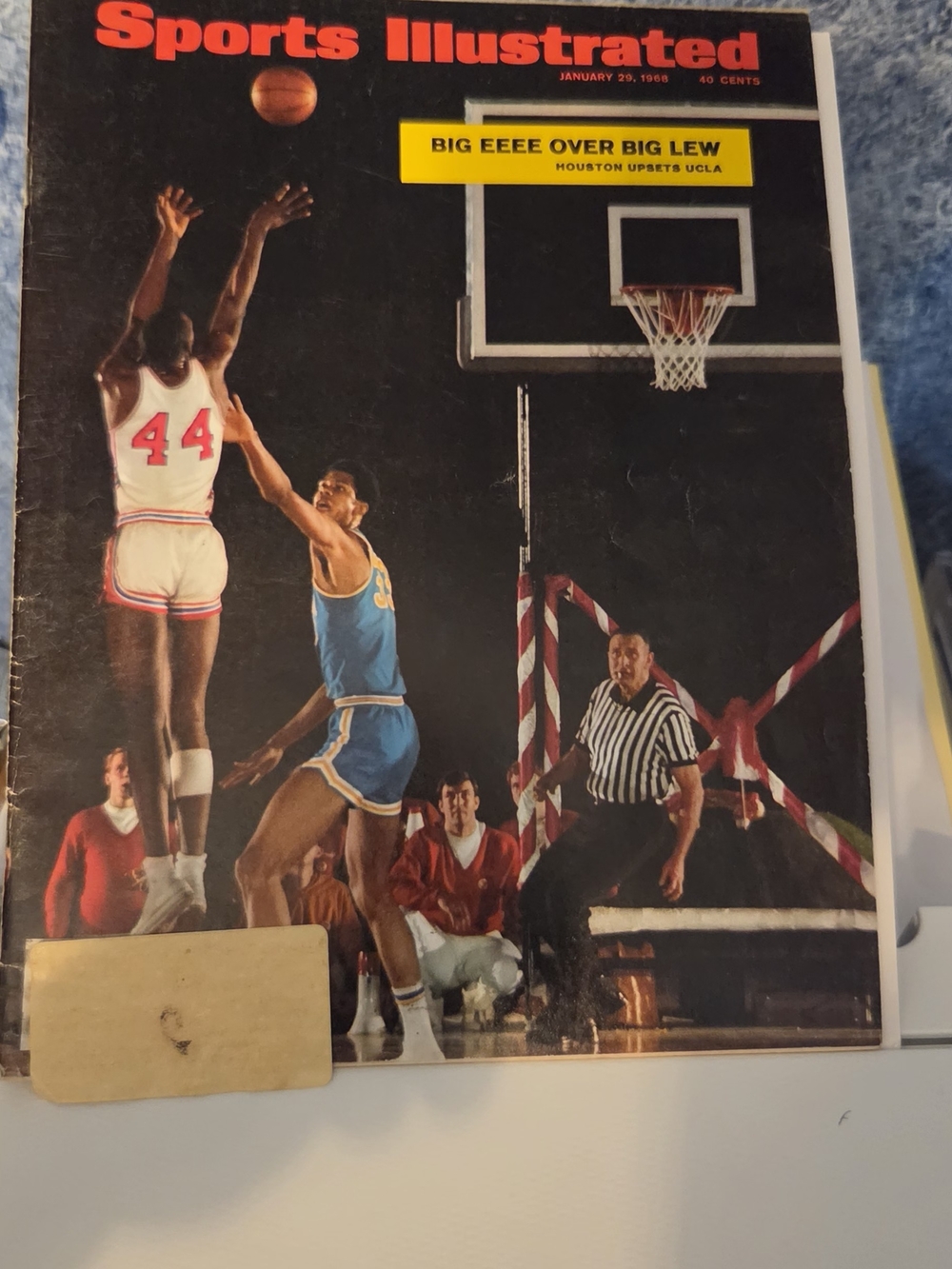 Sports Illustrated Magazine Cover - Red & Black Basketball Scene